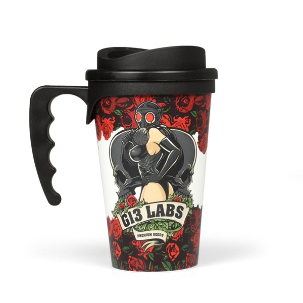 Thermal Coffee Mug - Roses