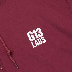 Zip Hoody - Embroidered G13 Labs Trademark - Burgundy