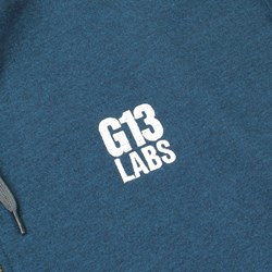 Zip Hoody - Embroidered G13 Labs Trademark  - Blue